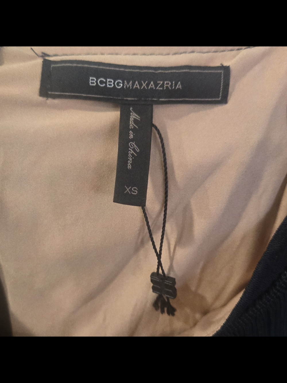 BCBGMaxAzria Black Geometric Lace V‑Neck Maxi Dress - Picture 5 of 8